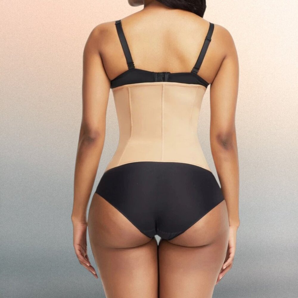 Zipper Closure 9-Steel Bone Waist Trainer Corset - Hourglass Sculpt - Picture 4 of 9